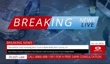 [05-10-2026] 2-Vehicle Crash Involving Semi Truck in Bakersfield