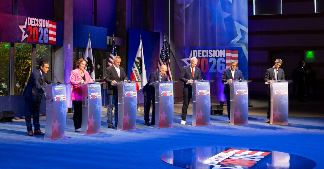 California Governor Debate Live Updates: Candidates Face Off in Los Angeles