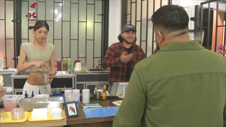 Reinne's Place is a coffee shop in Long Beach serving classic coffee and drinks that feature Vietnamese and Filipino ingredients. (KTLA)