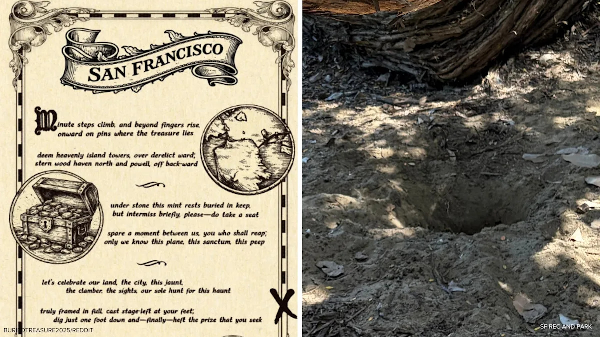 There's a treasure hunt for $10,000 happening in SF, but it's resulting in X-mark digging complaints