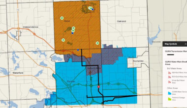 Who is affected by broken main in Auburn Hills