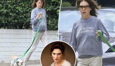 'Twin Peaks' star Lara Flynn Boyle, 56, makes rare Los Angeles outing