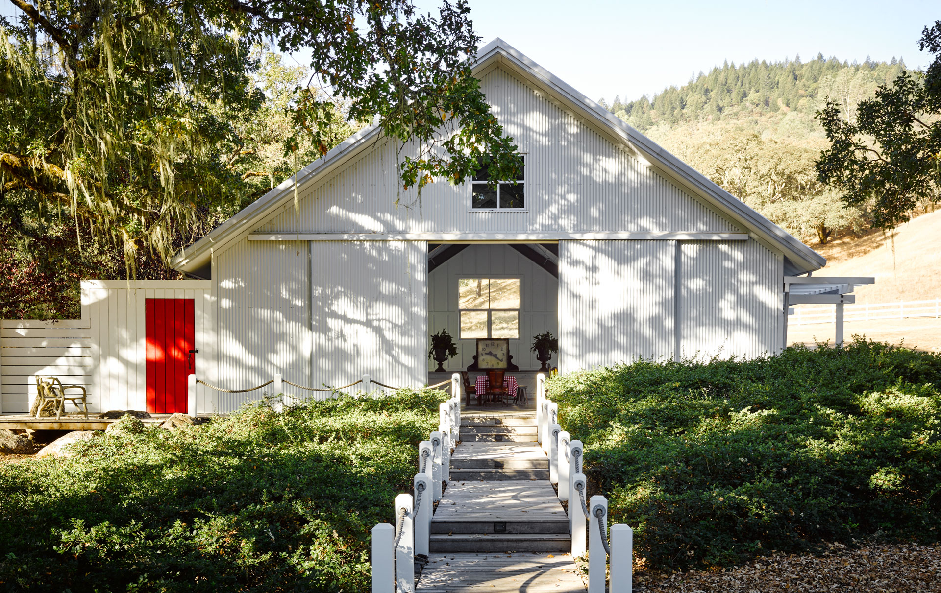 Entertainment barn at St. Helena ranch