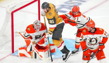 What channel are the Ducks on tonight? What channel are the Golden Knights on?