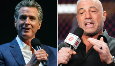 Newsom fires back at Joe Rogan after ‘cardboard cutout’ jab