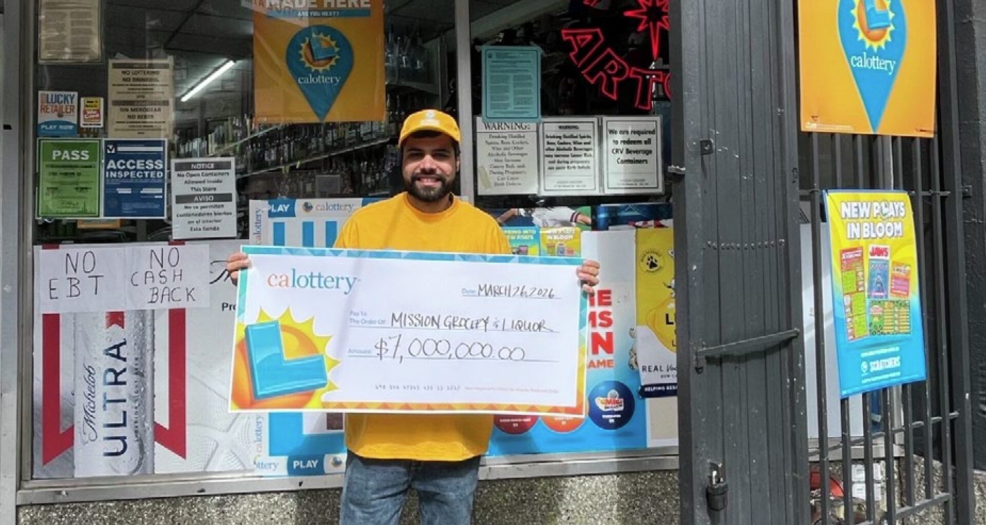 $7 million lottery ticket sold at San Francisco liquor store