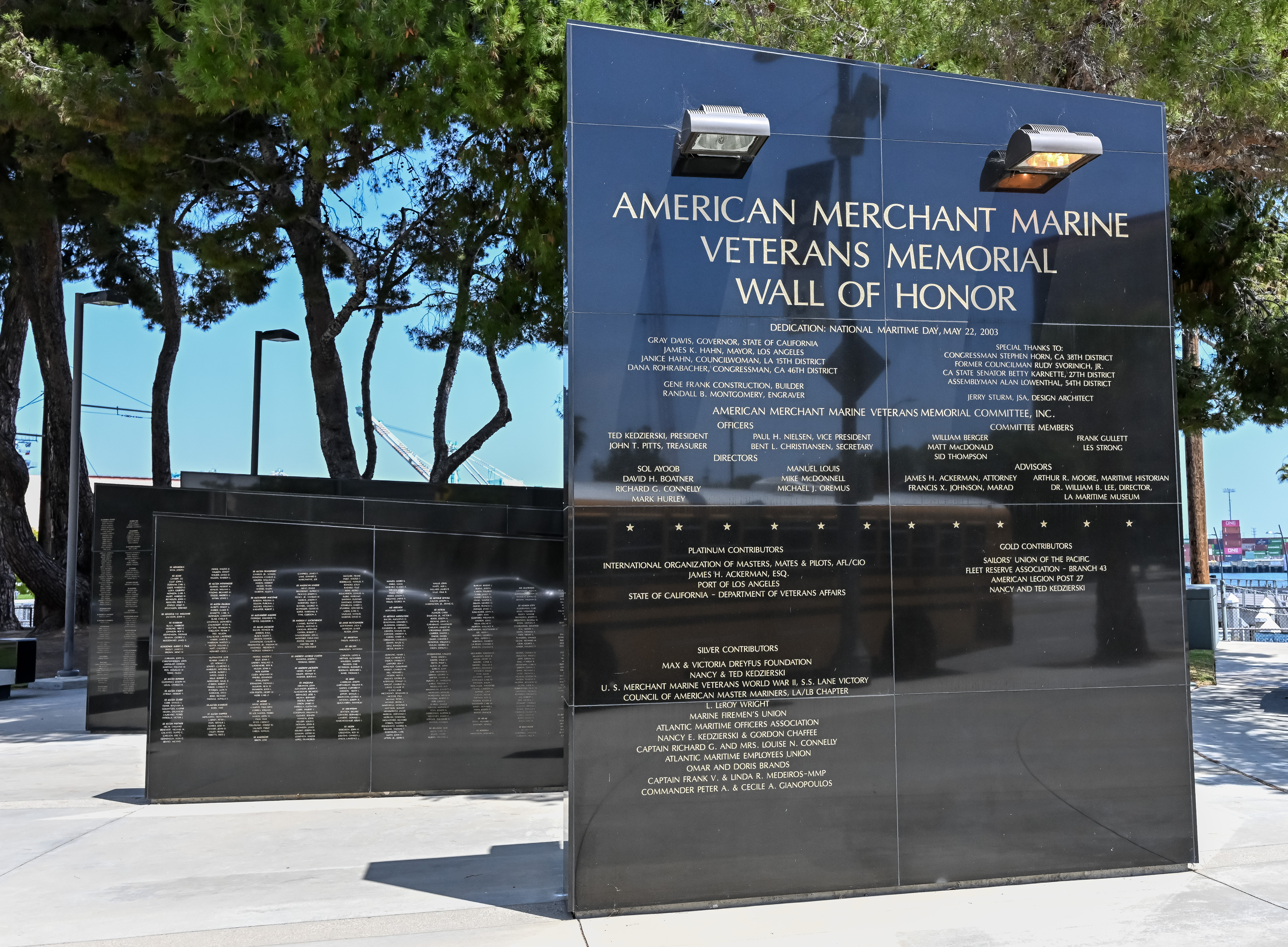 American Merchant Marine Veterans Memorial Wall of Honor (Photo by...