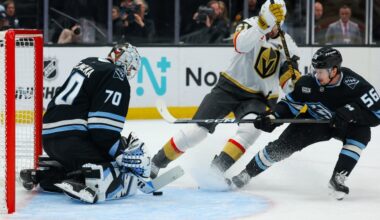 Golden Knights defeat Mammoth 5-1, advance to 2nd round to play Anaheim Ducks