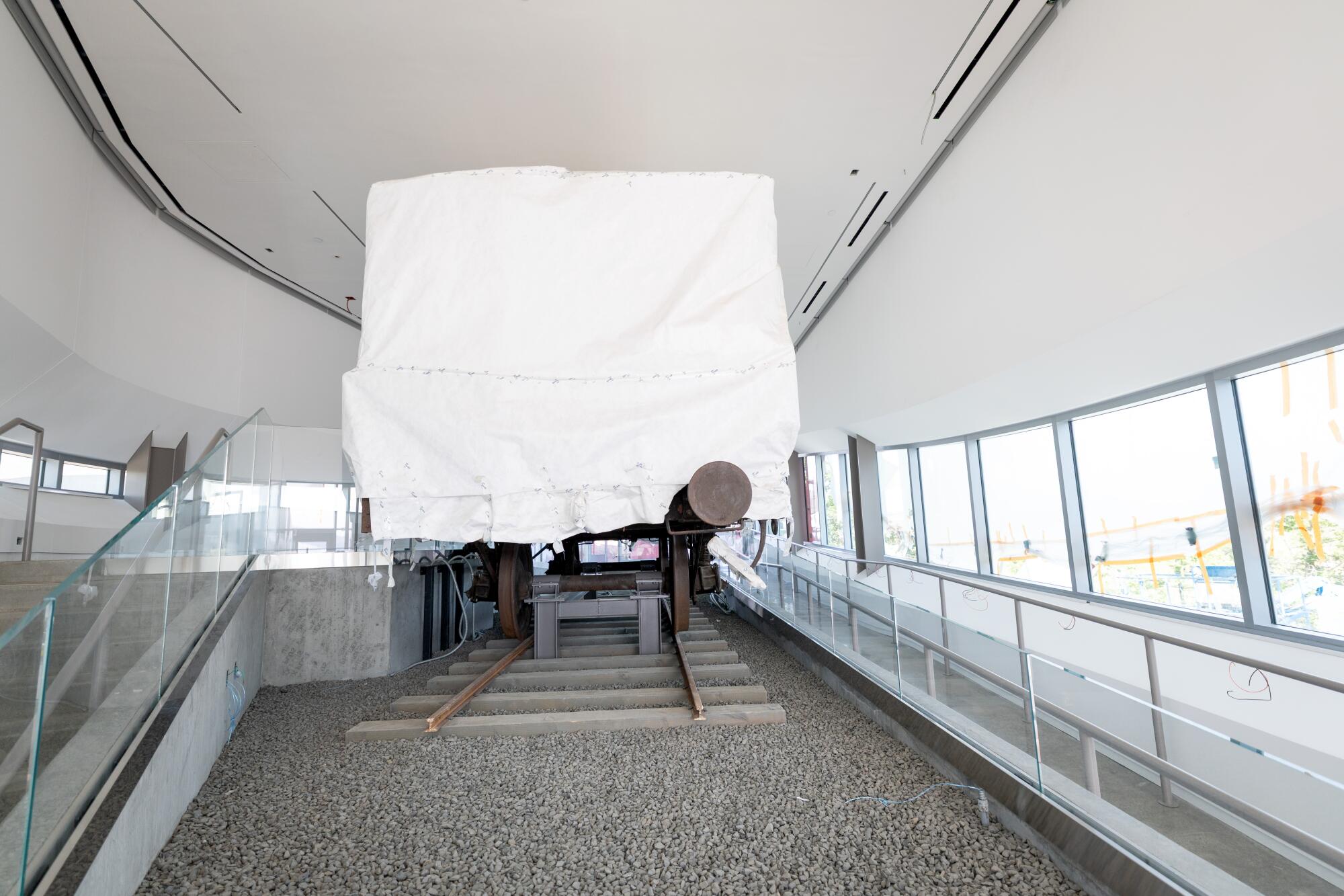 An exhibit in a museum.