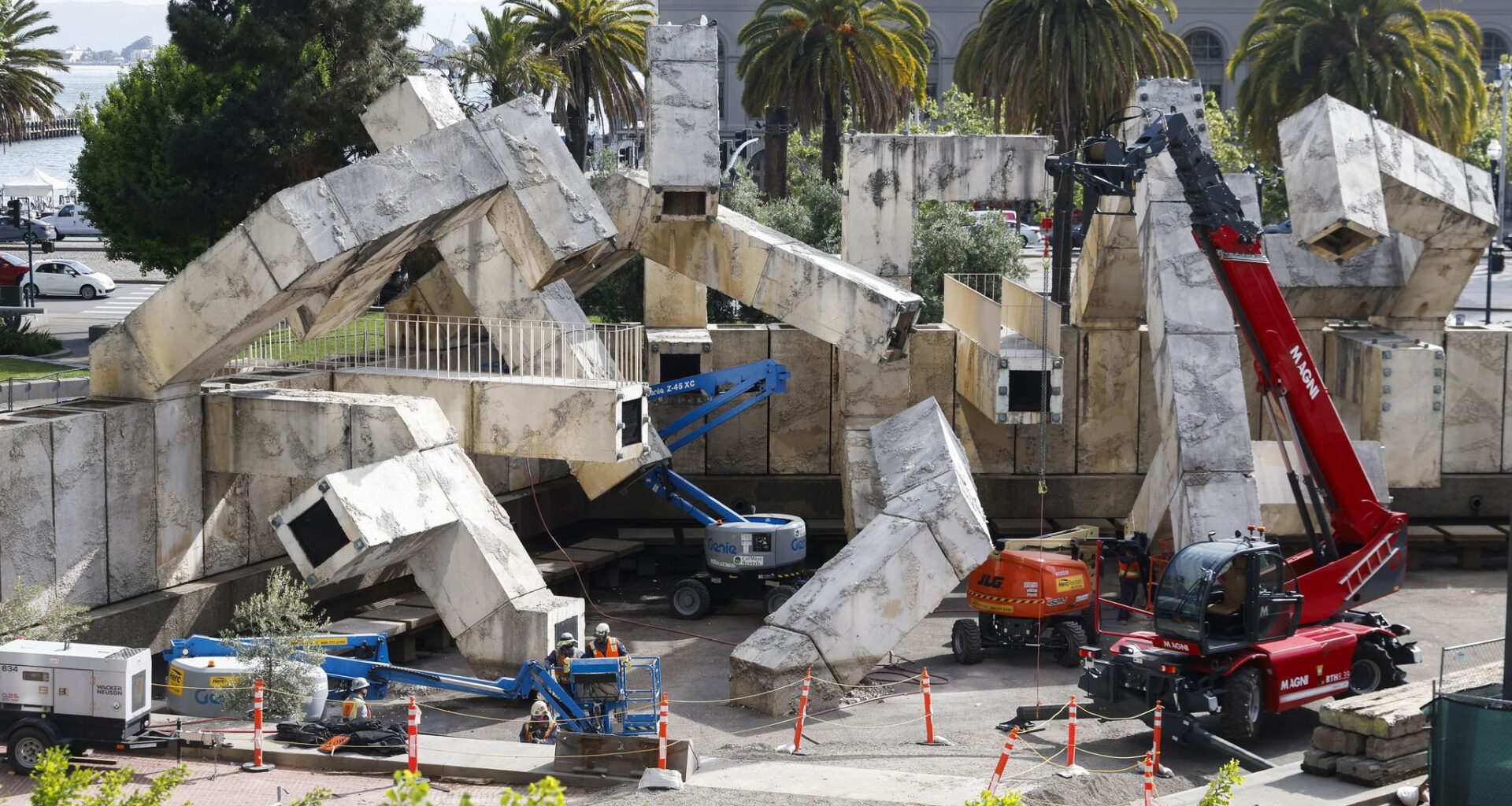 Fountain removal from Embarcadero Plaza set to begin Wednesday