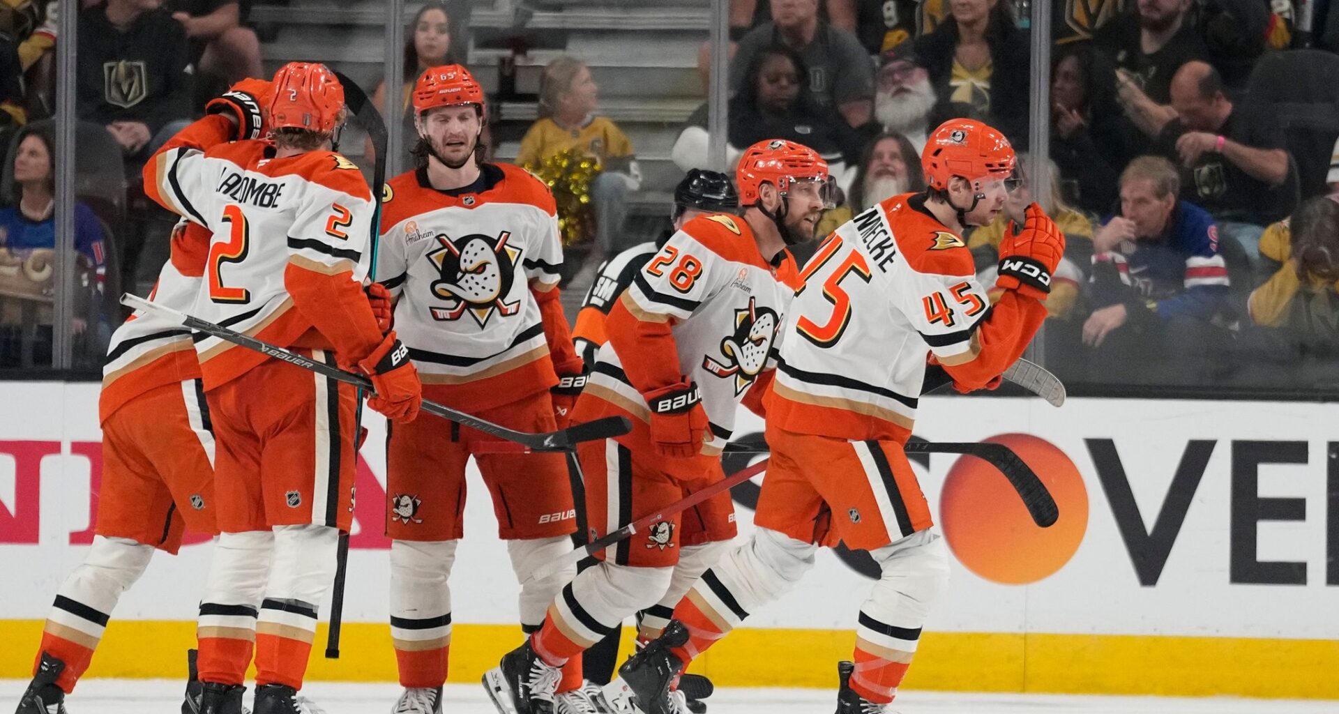 Ducks beat Golden Knights 3-1 and send series back to Anaheim at 1-1