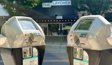 two parking meters