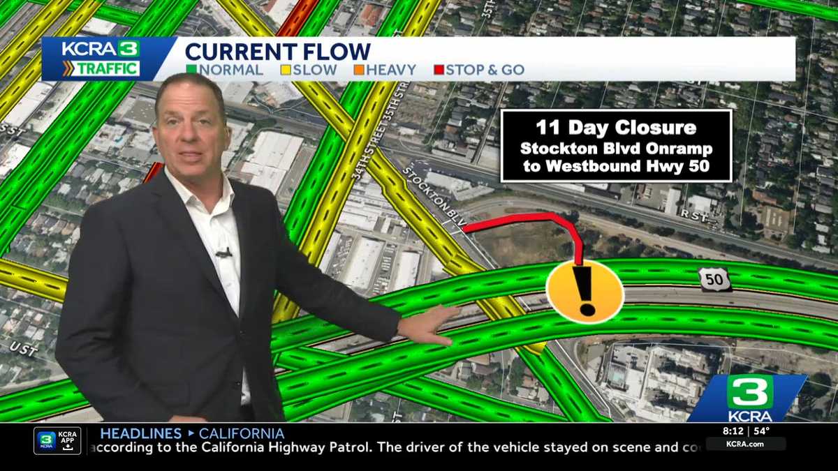 “Fix50” project plans 11-day closure of Stockton Boulevard on-ramp in Sacramento