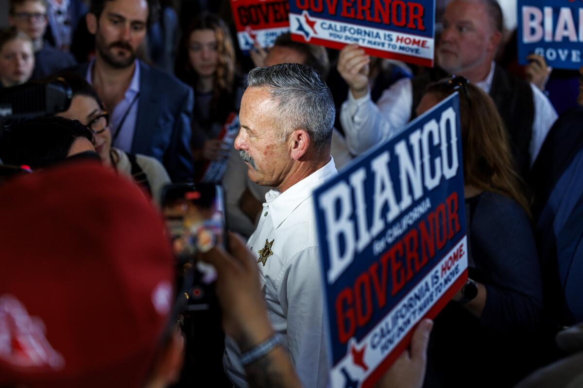 Riverside County Sheriff Chad Bianco kicks off his campaign