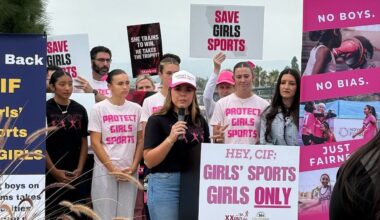Rally erupts at California girls' track meet amid trans feud between White House and Newsom's office