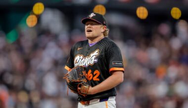 Giants ace Logan Webb goes on 15-day IL with right knee bursitis