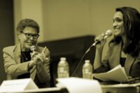 Mayor Karen Bass and Fourth District Council Member Nithya Raman