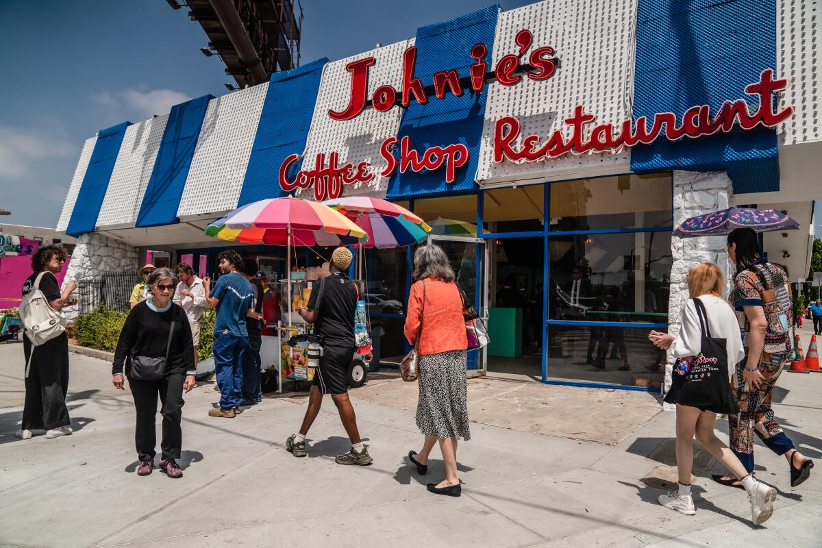 Johnie's Coffee Shop in Los Angeles May 8.