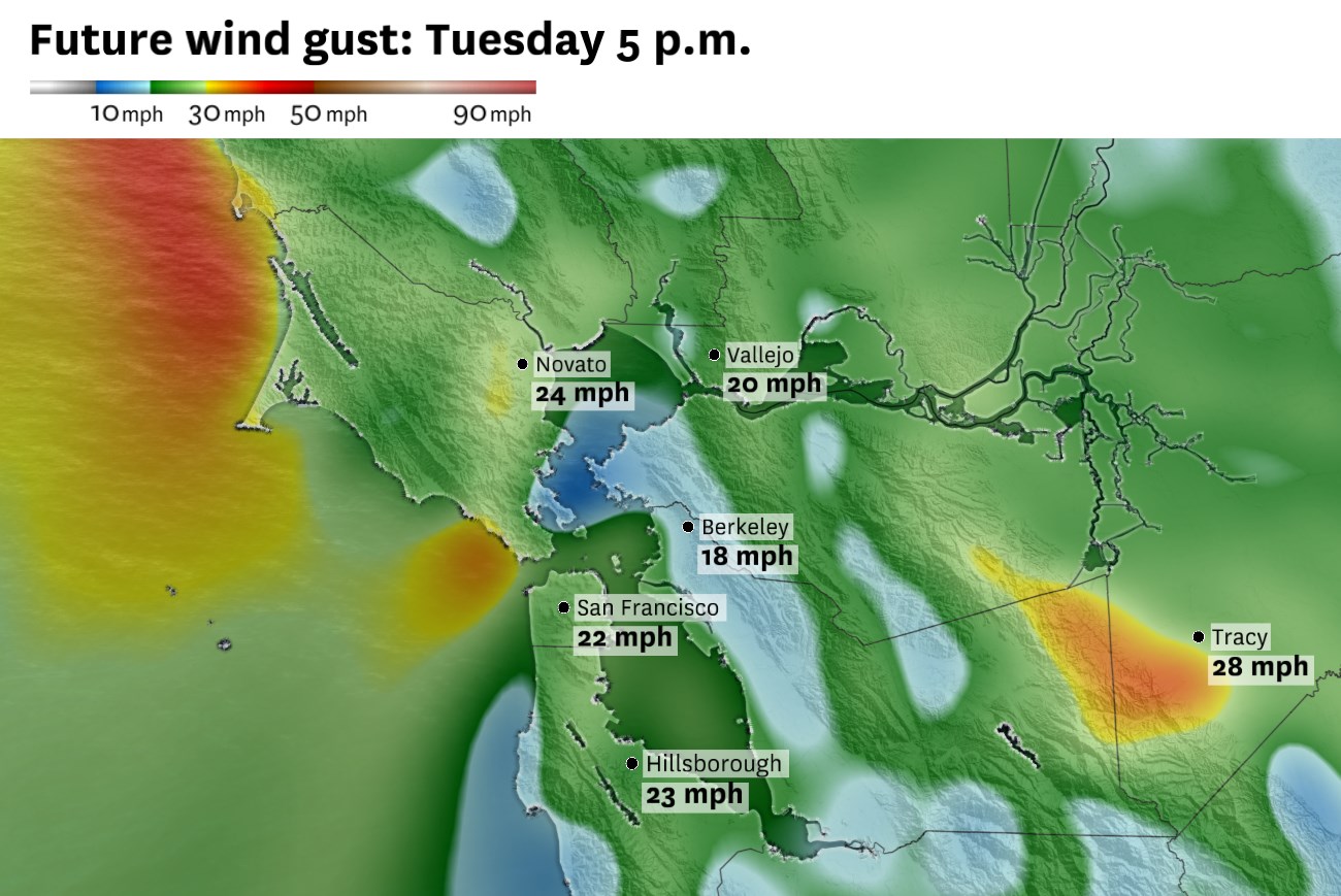 Bay Area weather turns cooler, with coastal drizzle possible