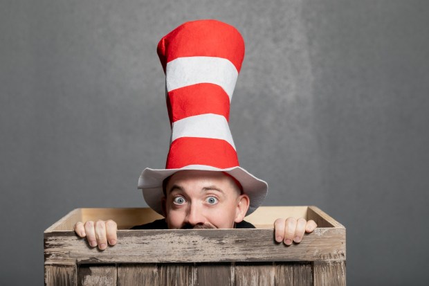 Cameron Blankenship plays The Cat in the Hat in San Diego Musical Theatre's "Seussical the Musical." (Karli Cadel)