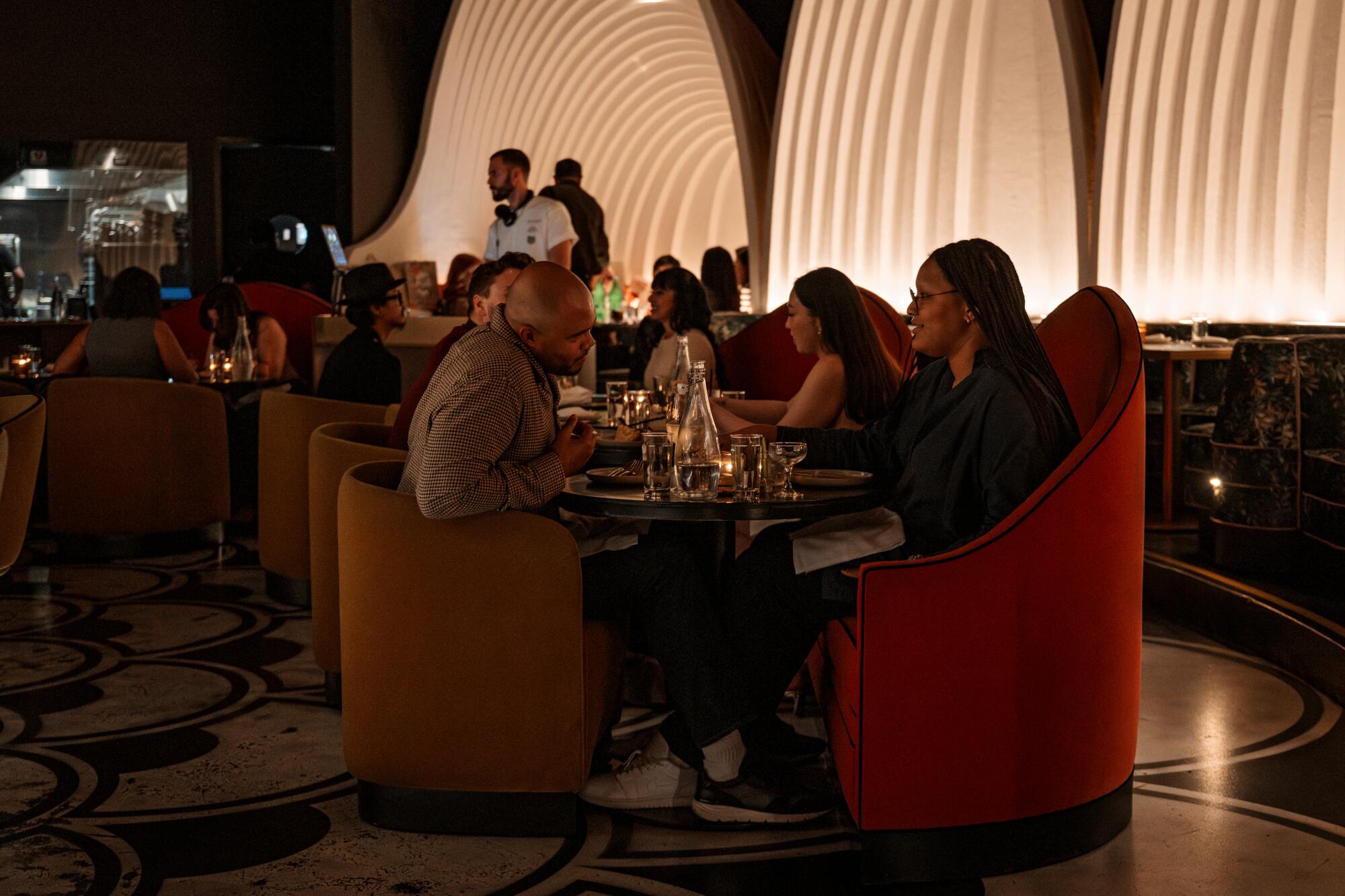  The main dining room during dinner service at Lucia.