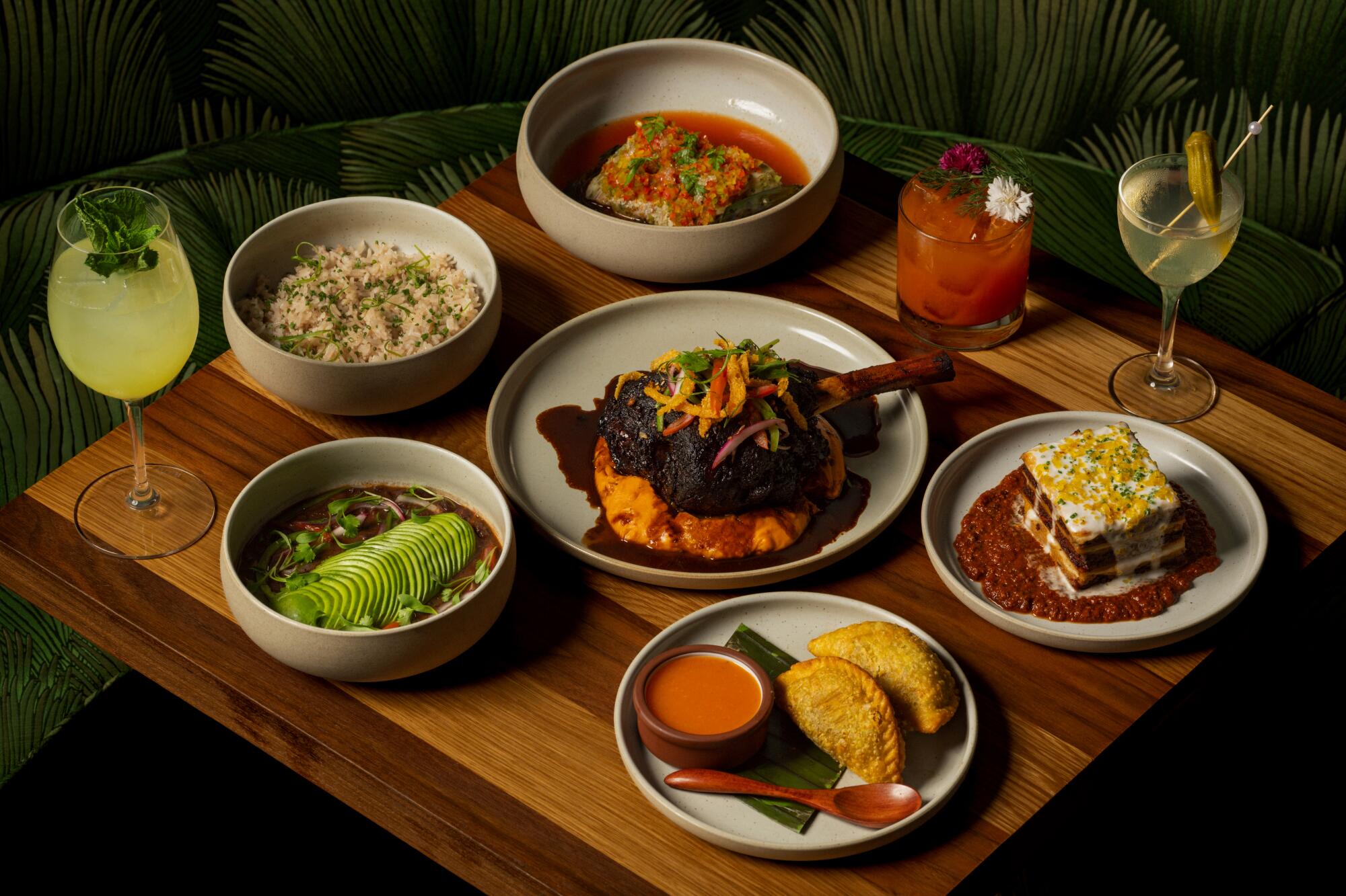 A spread of popular dishes at Lucia