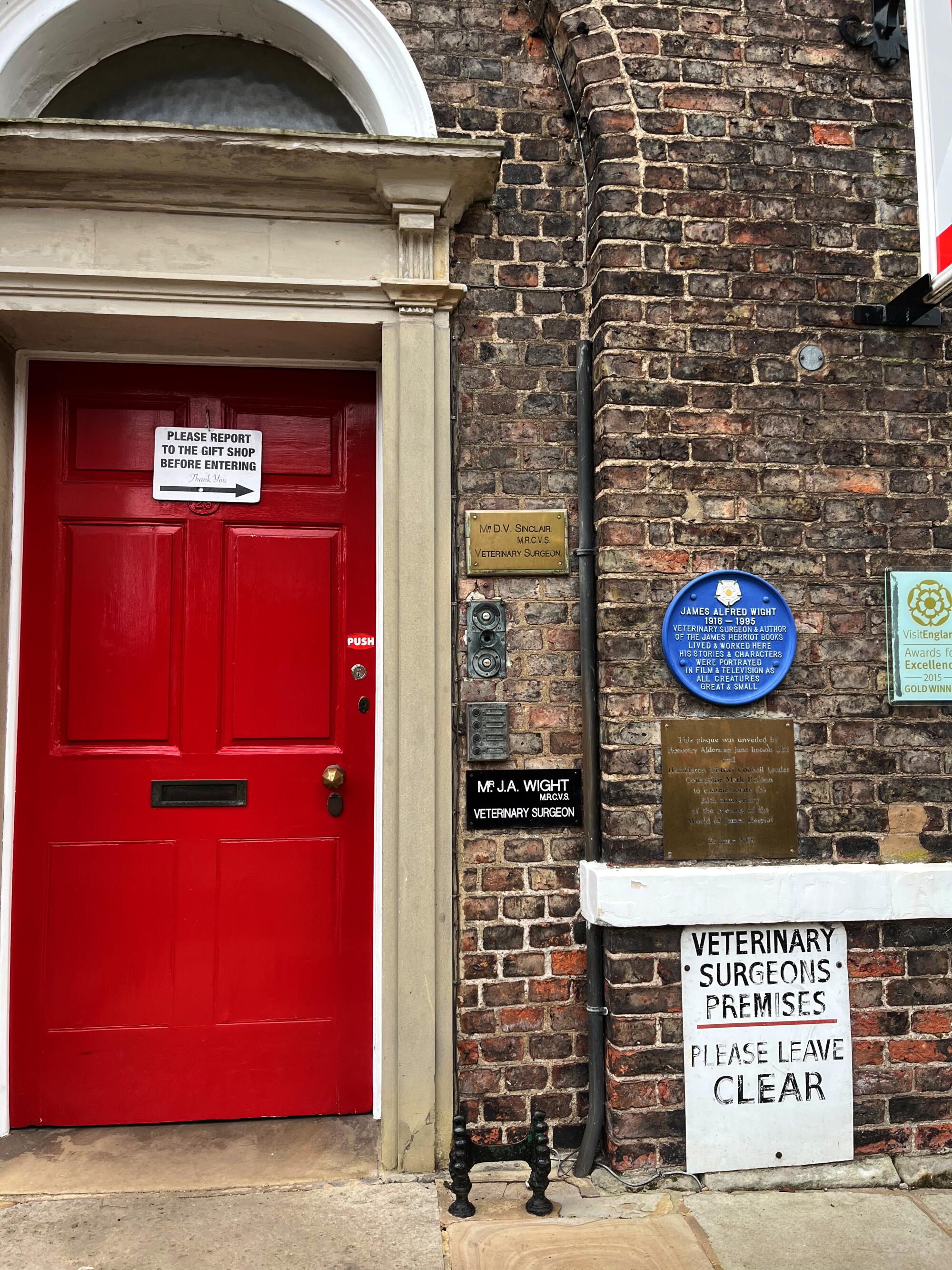 The entrance to a home. 