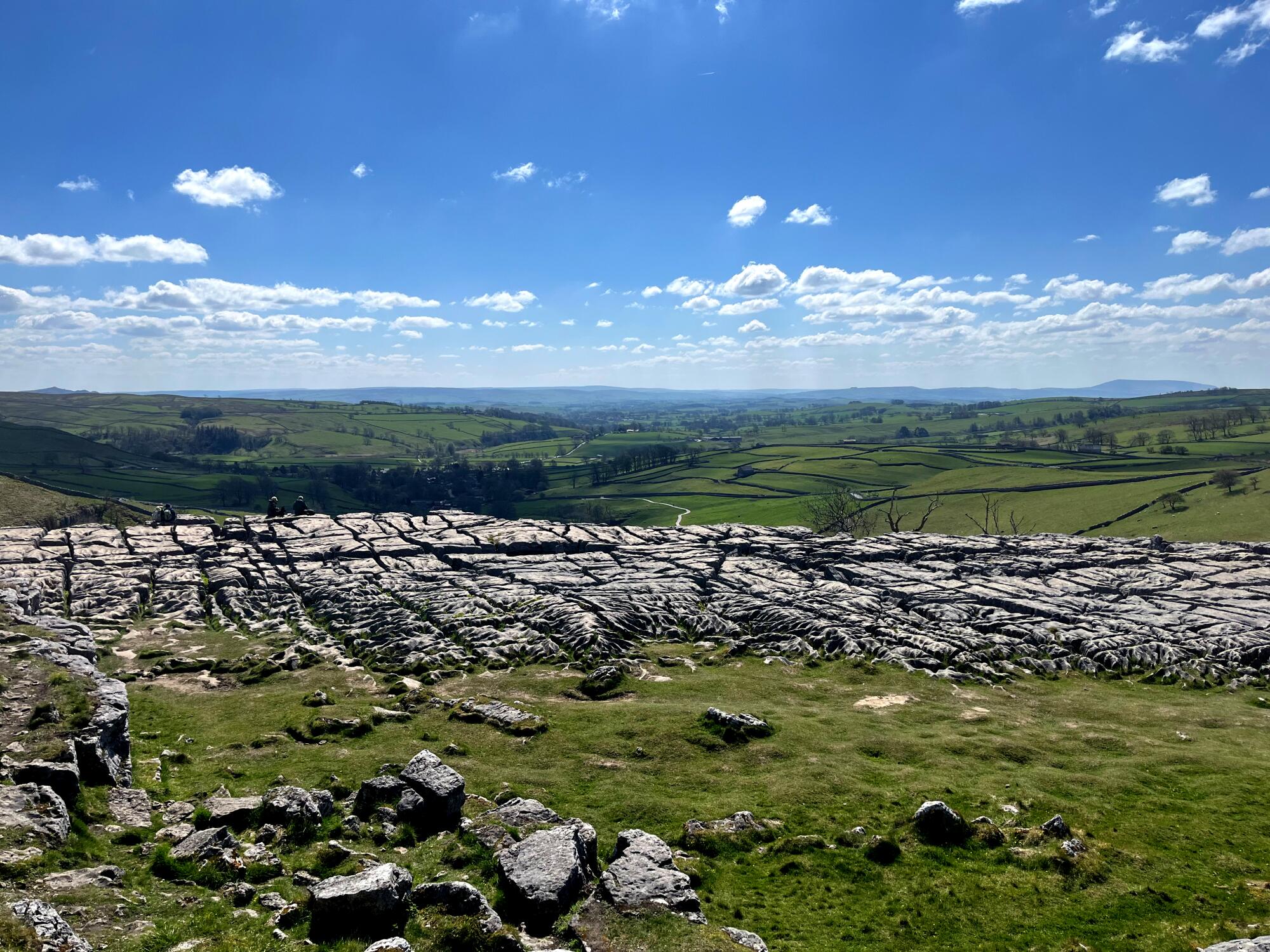 A view of a fractured "pavement" at Malham Cove.