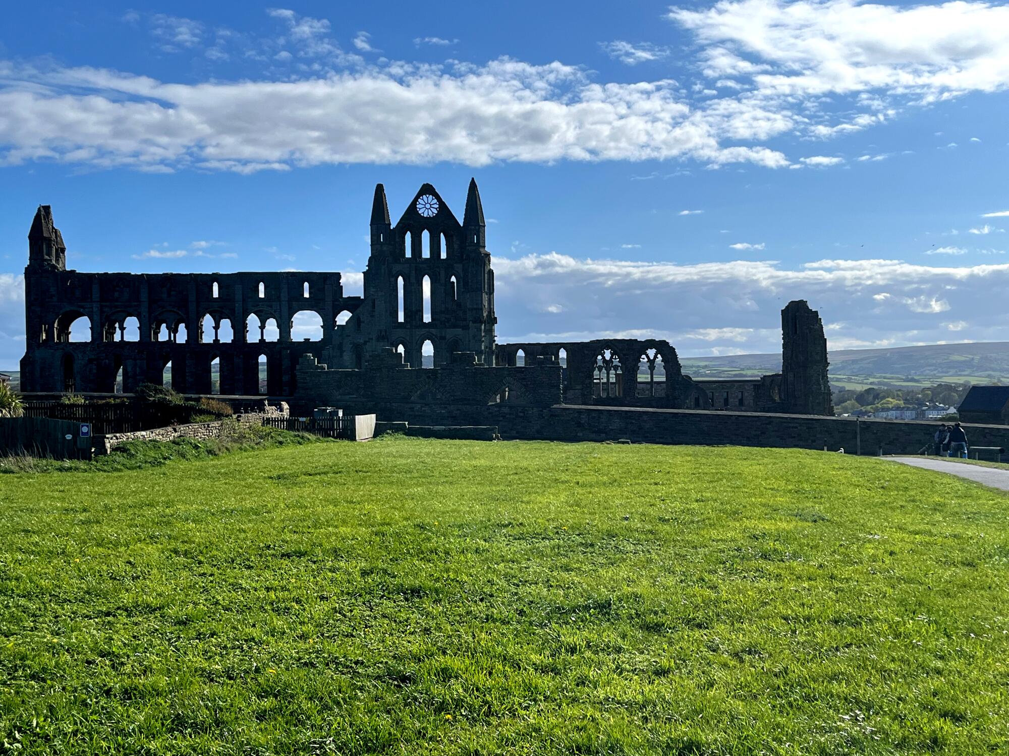 The remains of Whitby Abbey.
