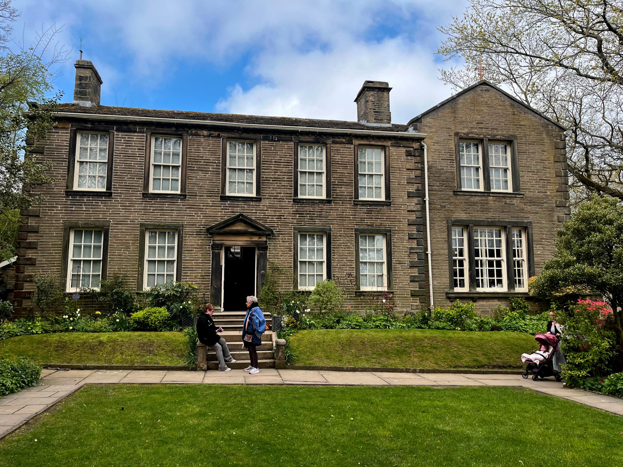 The exterior of the Brontë Parsonage Museum.