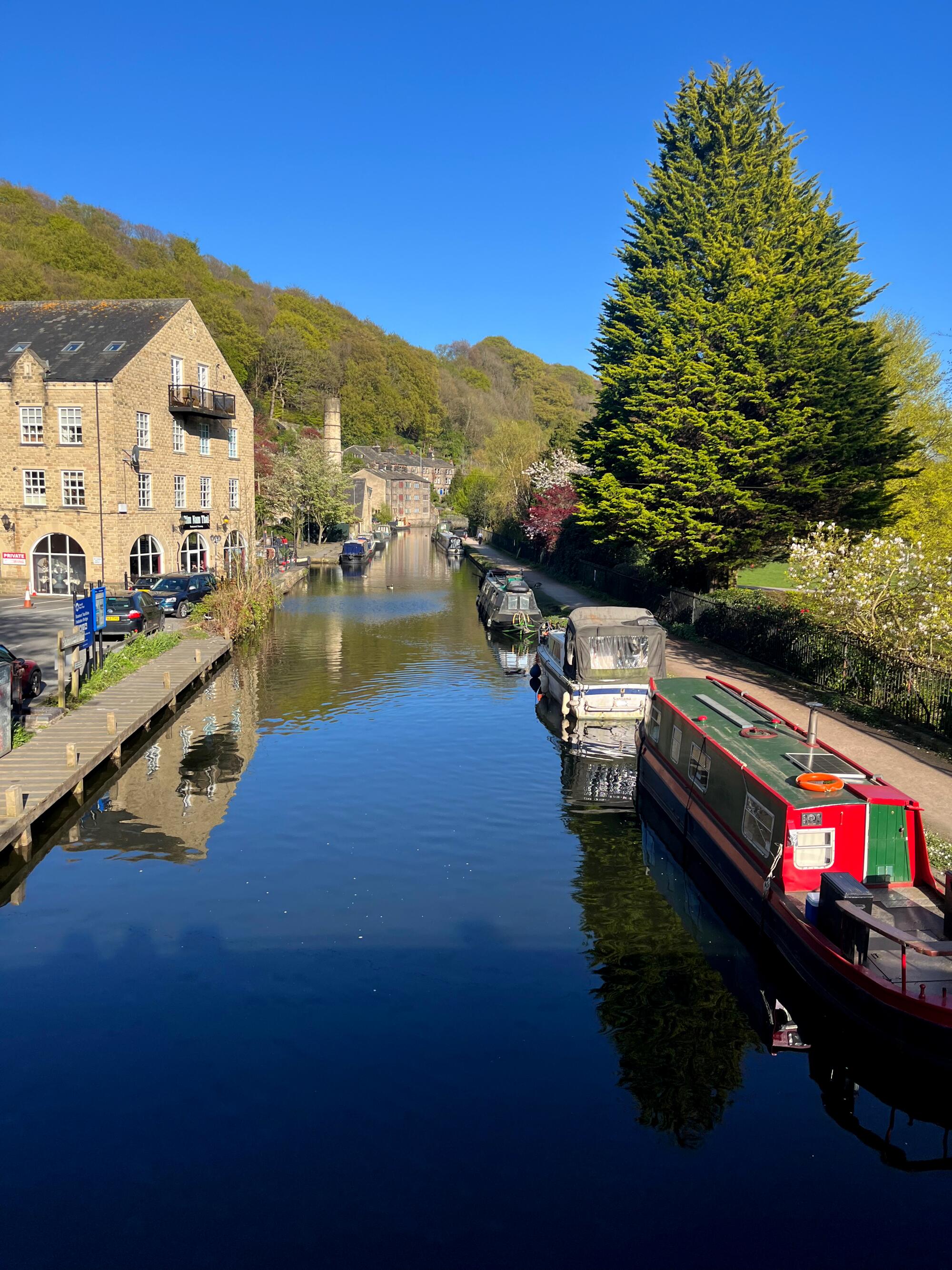 The canal at Hebden Bridge.