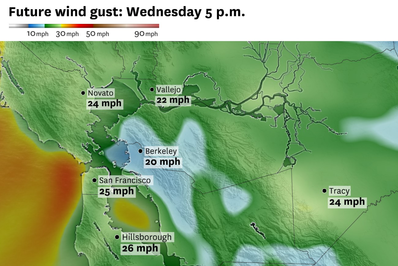 Bay Area warmup pauses Wednesday. Here’s when temps will rebound