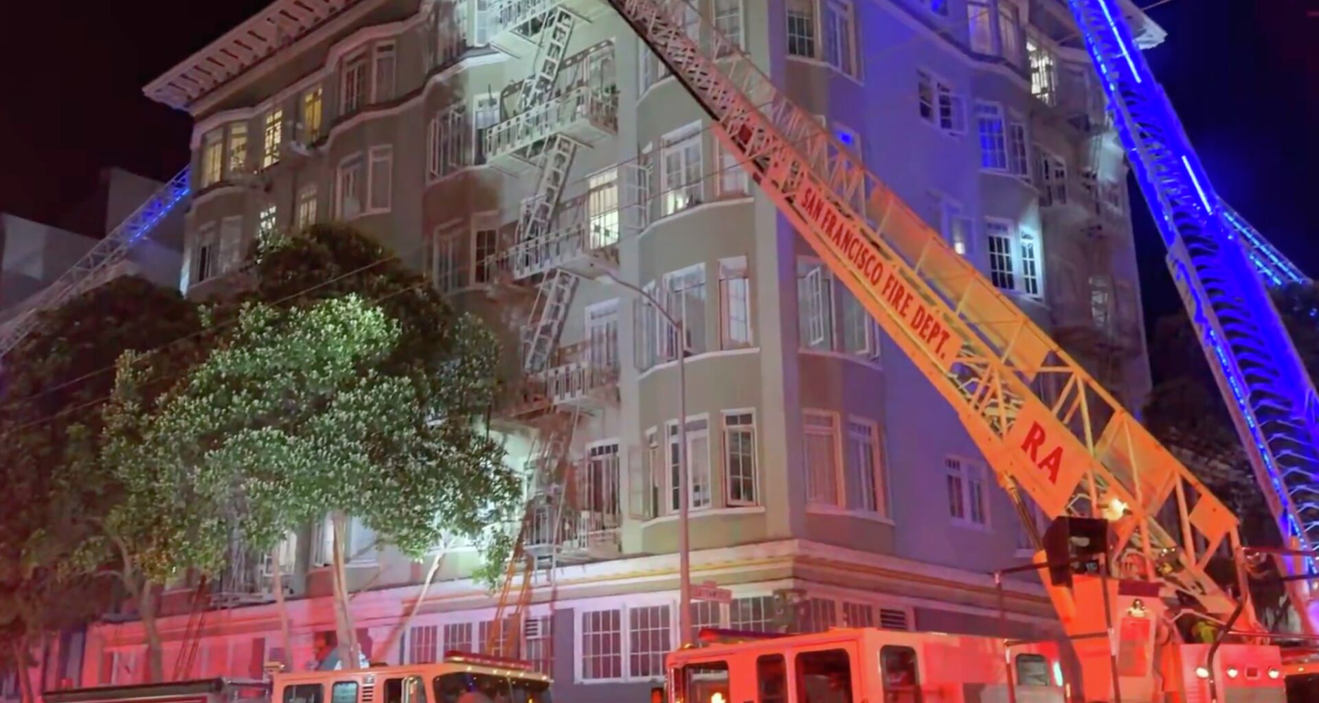 San Francisco apartment fire displaces 46 residents