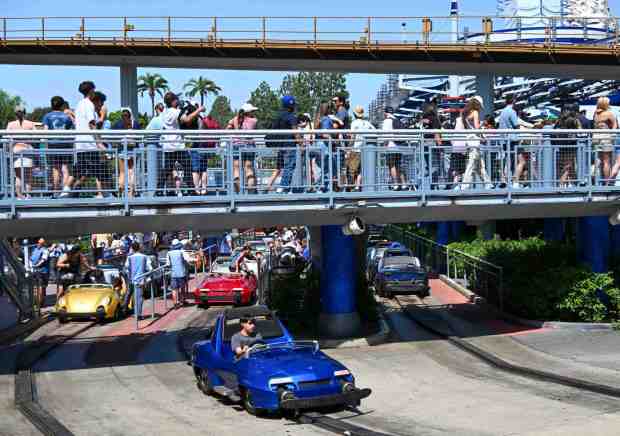 Autopia at Tomorrowland inside Disneyland at the Disneyland Resort in Anaheim, CA, in 2024. (Photo by Jeff Gritchen, Orange County Register/SCNG)