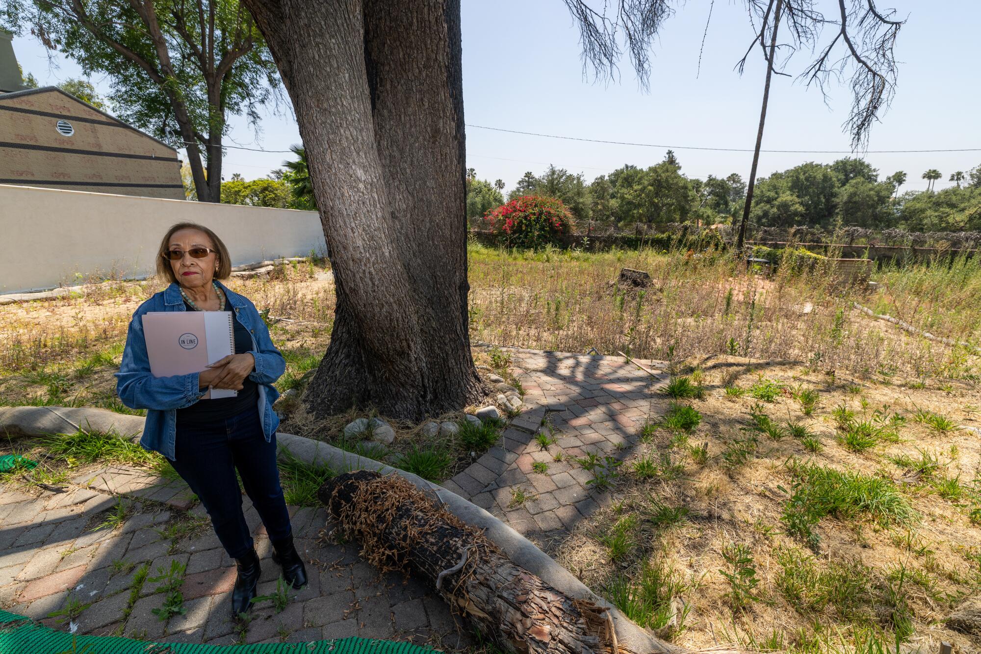 Patricia Anderson would love to rebuild her Altadena lot on Gaywood Drive