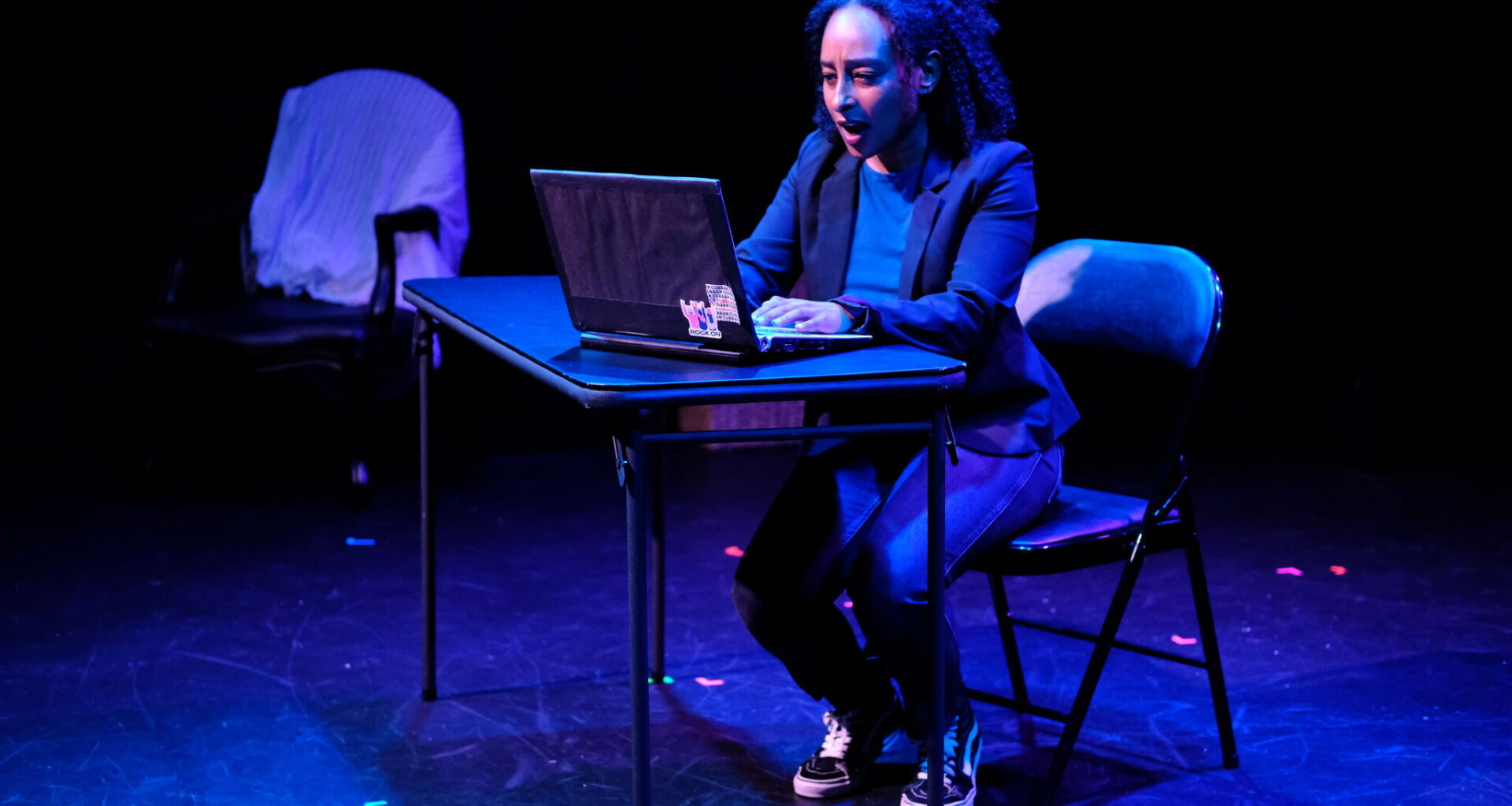 Maeron Yeshiwas as Naomi in Awesome Theatre’s “Bloodline.”