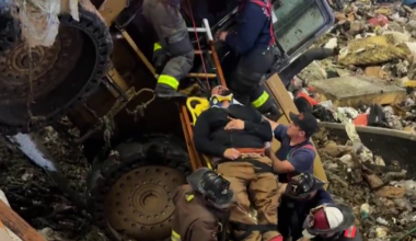 Recology worker injured after truck falls into recycling pit