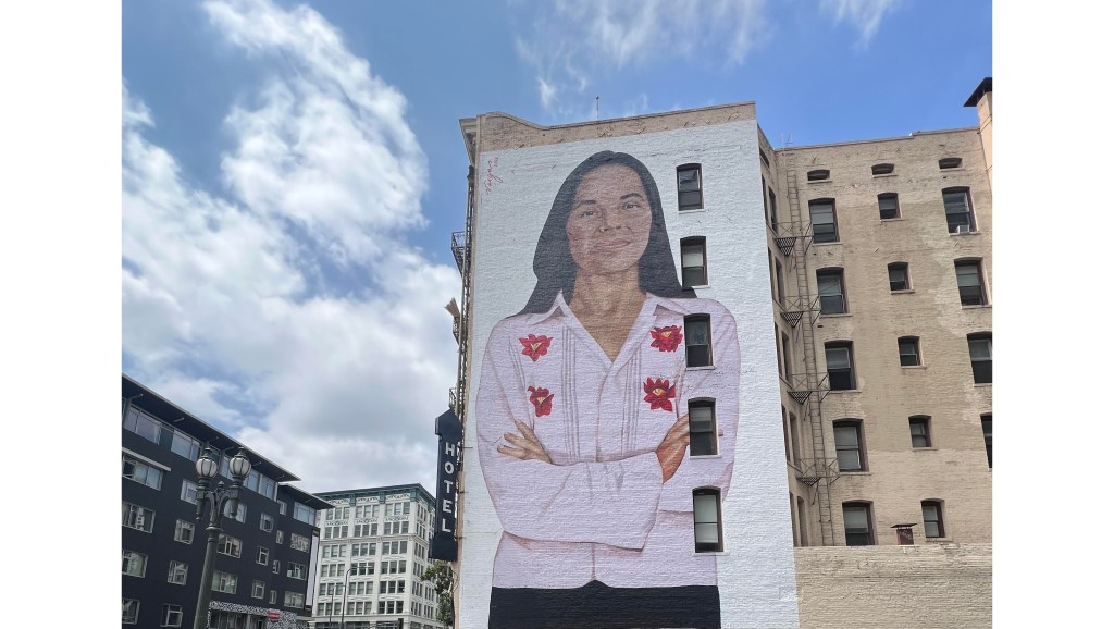 Dolores Huerta appears at mural dedication in downtown Los Angeles – Redlands Daily Facts