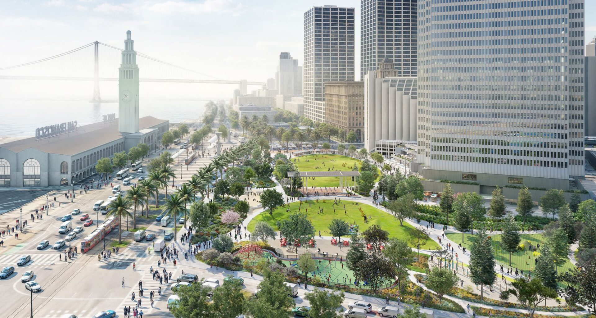 Billionaire-backed donors fuel remake of SF’s Embarcadero Plaza