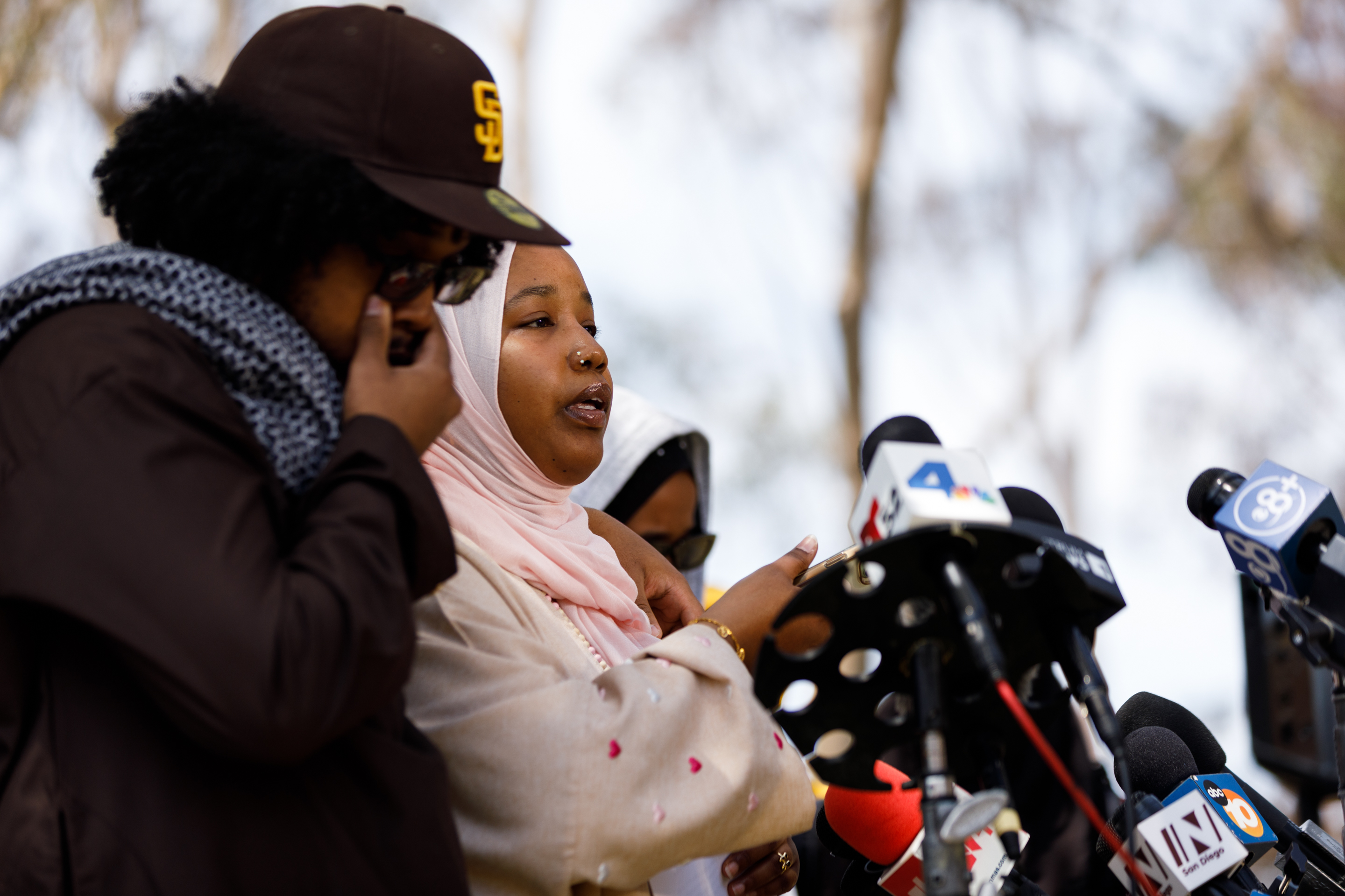 Hawaa Abdullah, the daughter of Amin Abdullah, the security guard...