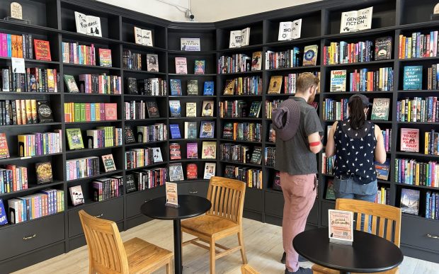 Black Cat Fables Bookstore & Cafe in Monrovia on its opening day, Oct. 5, 2024. (Photo by Erik Pedersen/SCNG)