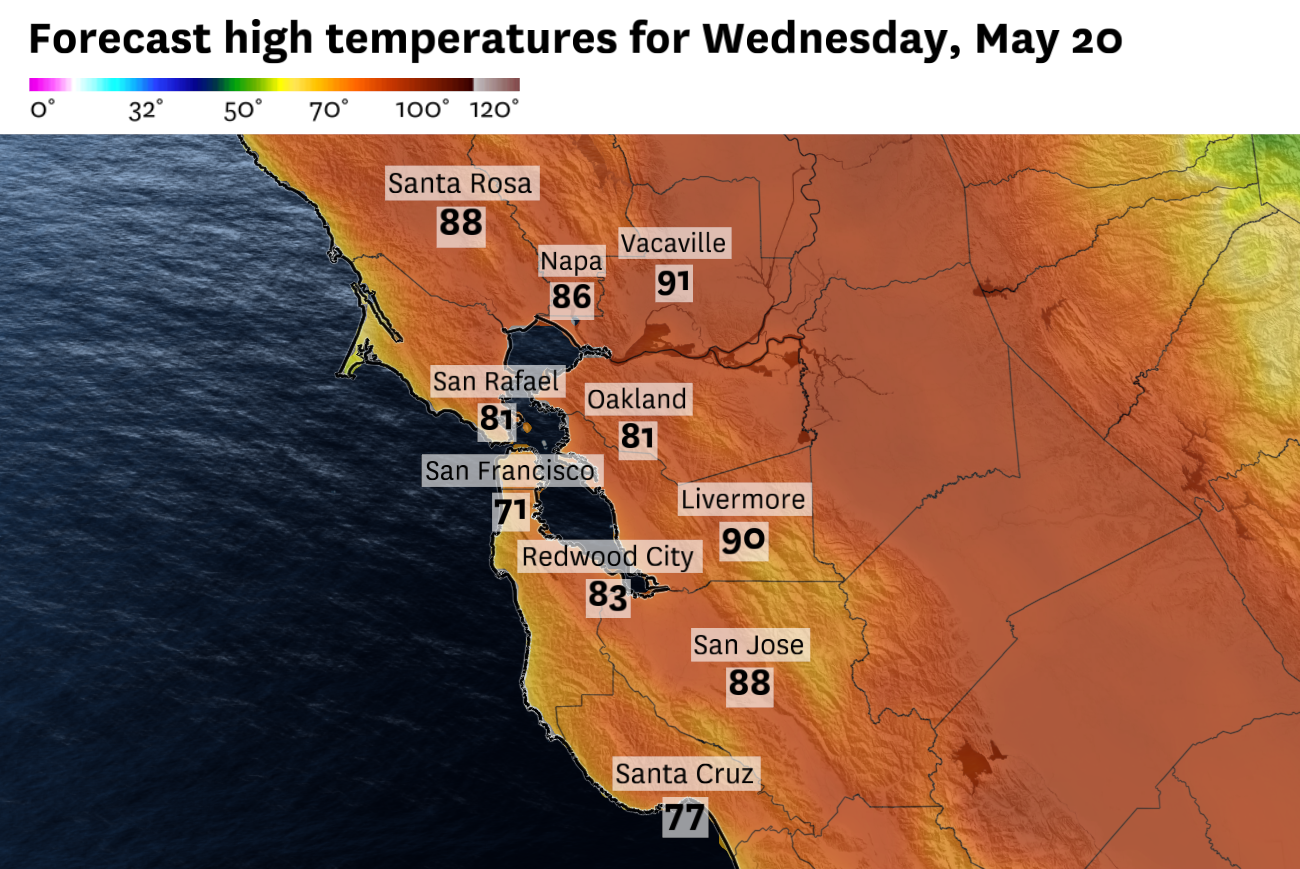 Bay Area’s classic May split returns as coastal temperatures fall