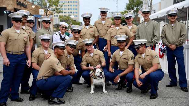 LA Fleet Week kicks off with a welcome party kickoff featuring music, dancing and and a chance to meet members of the military on Thursday, May 25, 2023, in downtown San Pedro. (Photo by Howard Freshman, Contributing Photographer)
