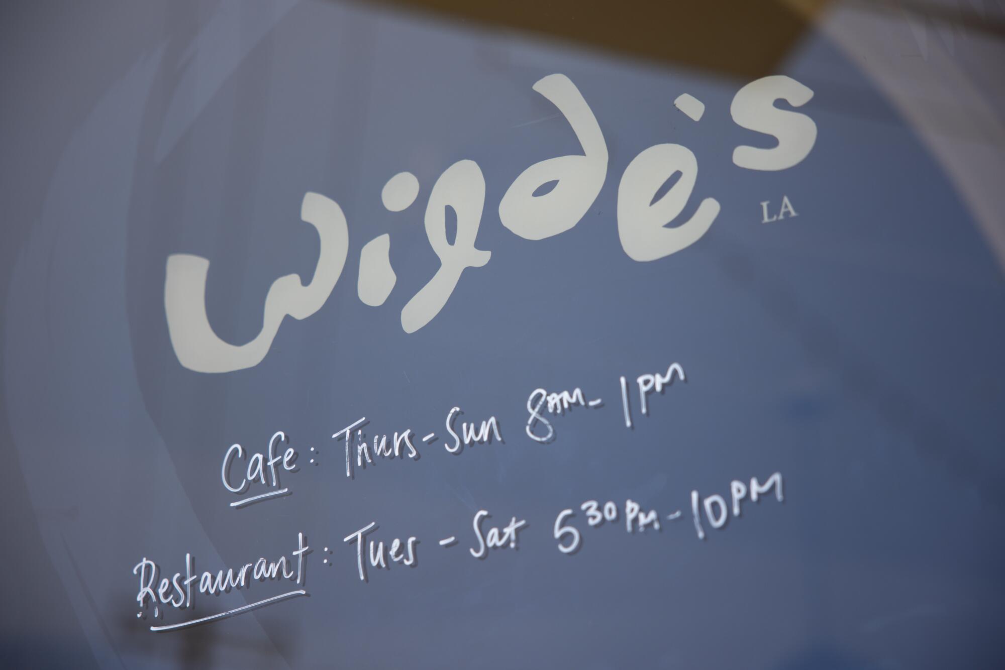 The front entrance at Wilde's in L.A.