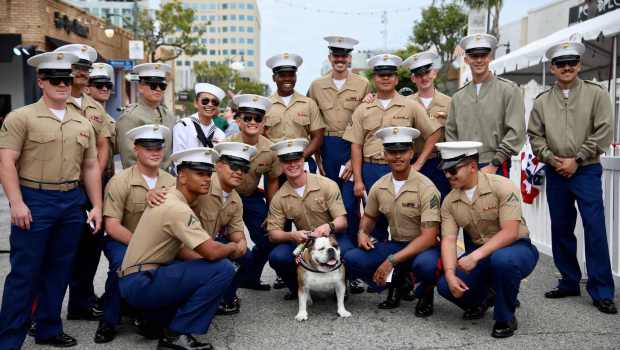 LA Fleet Week kicks off with a welcome party kickoff featuring music, dancing and and a chance to meet members of the military on Thursday, May 25, 2023, in downtown San Pedro. (Photo by Howard Freshman, Contributing Photographer)
