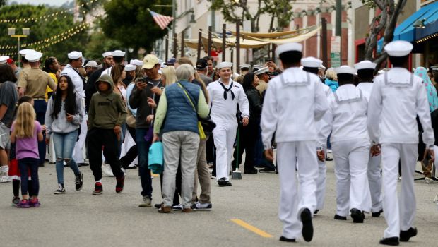 LA Fleet Week kicks off with a welcome party kickoff featuring music, dancing and and a chance to meet members of the military on Thursday, May 25, 2023, in downtown San Pedro. (Photo by Howard Freshman, Contributing Photographer)