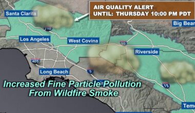 Officials warn of poor air quality in Southern California amid wildfire smoke