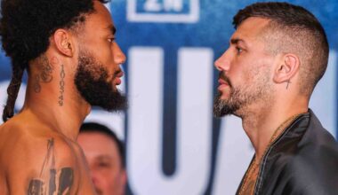 Oakland's Amari Jones takes on Vincenzo Gualtieri at SAP Center on Friday