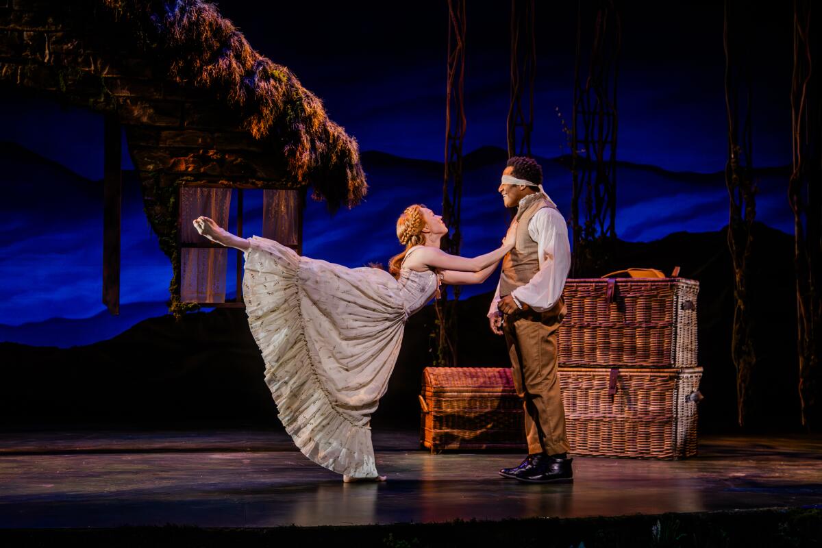 Kylie Victoria Edwards and Daniel Yearwood in "Brigadoon."