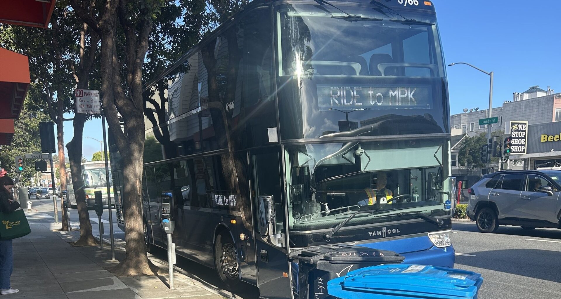 Data shows how many stops SF tech buses make in the remote work era